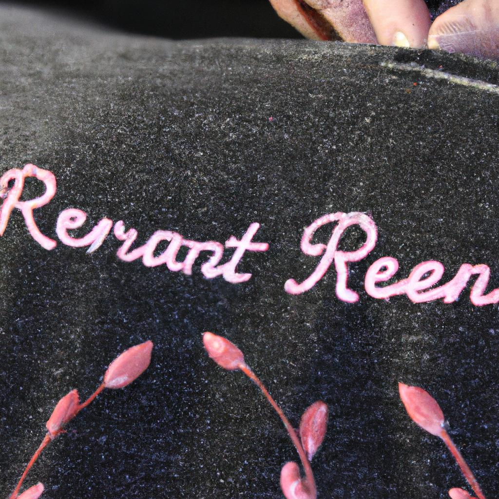 Person stitching retirement-themed design